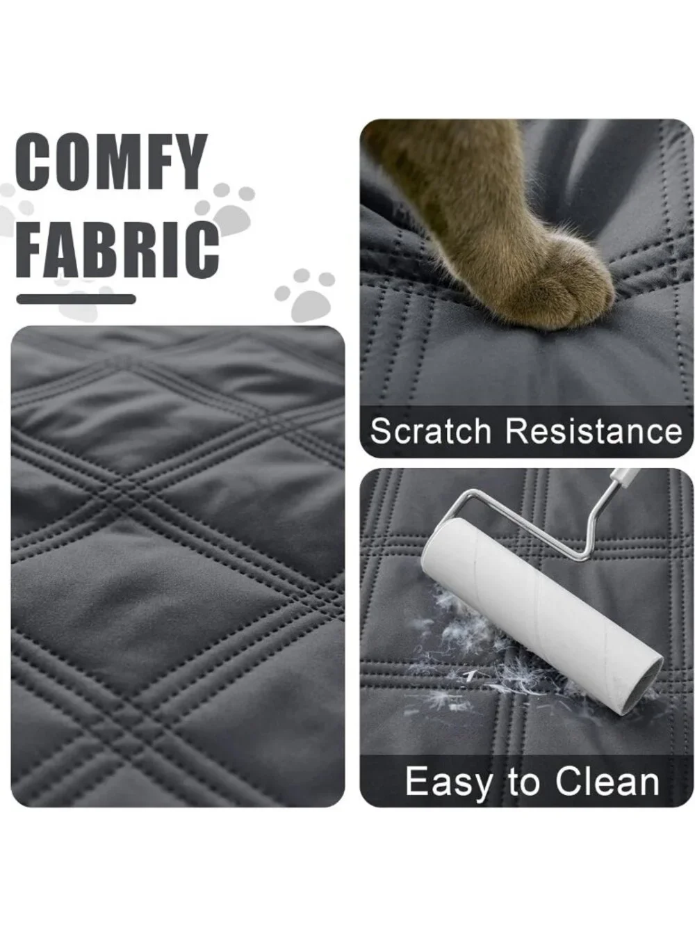 Waterproof Reversible Dog Bed Cover & Pet Blanket for Sofa Couch - Cozy